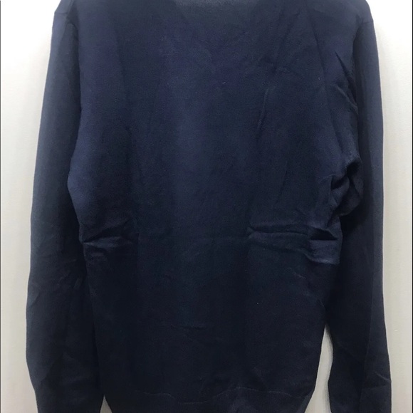 Old Navy Men’s V- Neck Argyle Sweater Black/ Red M - Picture 9 of 11